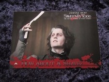 Sweeney Todd promo card - The Demon Barber Of Fleet Street, Johnny Depp