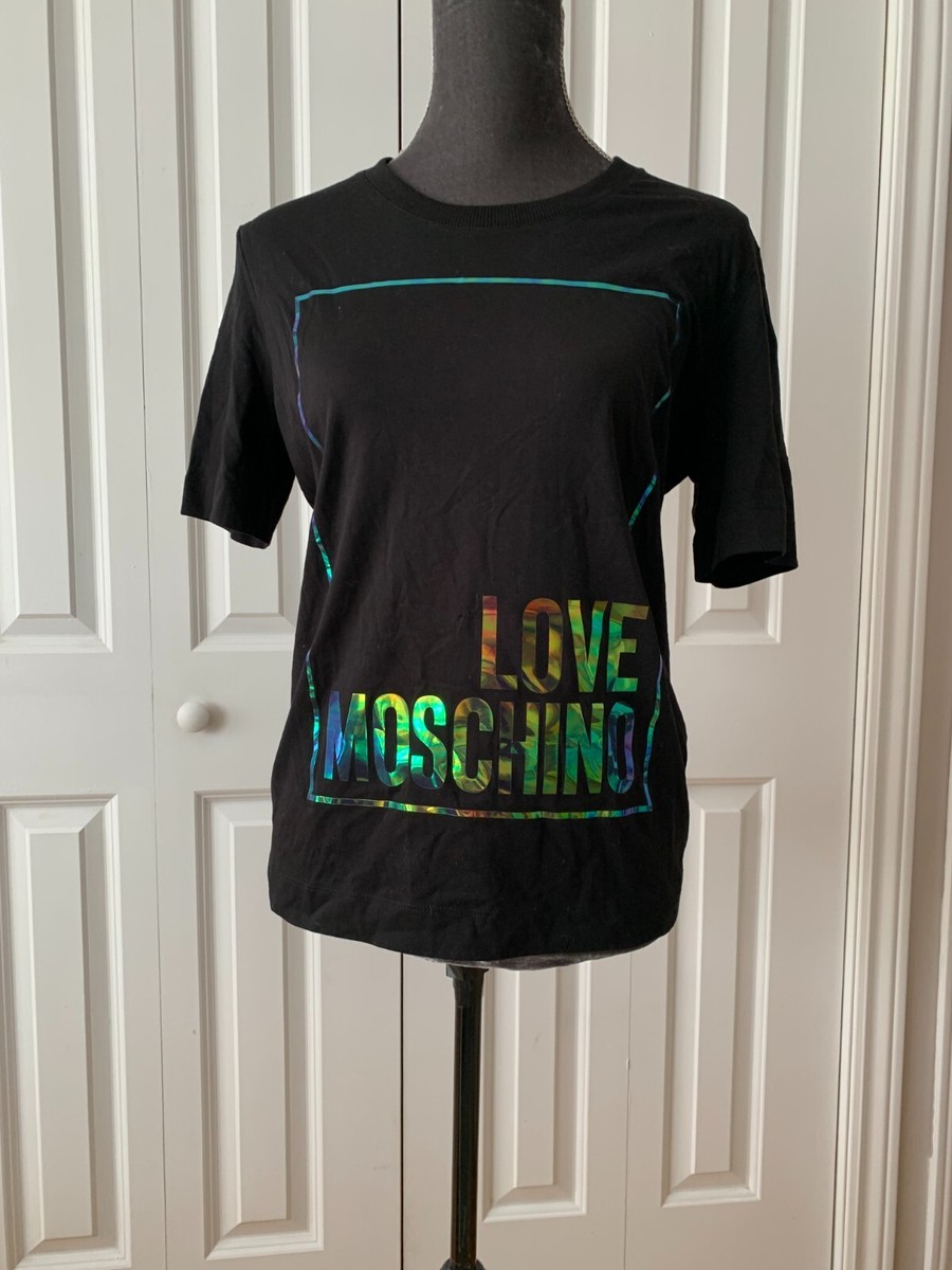 Tシャツ・カットソー MOSCHINO COUTURE Woman T-Shirt Black 07140541 3555 Moschino logo-print Cotton T-shirt | Black | FARFETCH