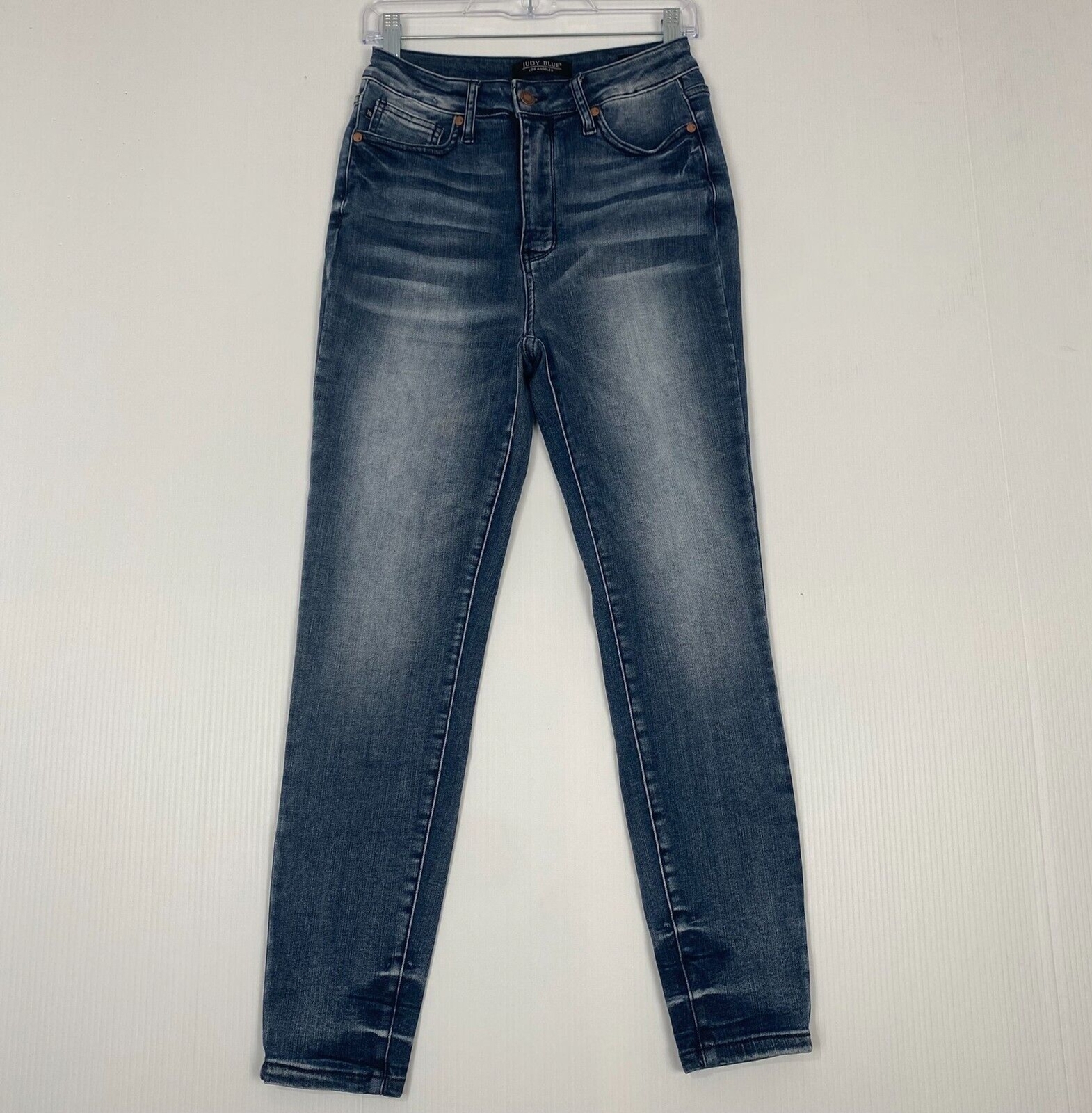 Judy Blue womens high Rise Skinny Fit Blue Jeans Size 7/28 Stretch Comfort