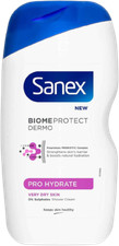 Sanex Shower Gel Dermo Pro Hydrate MB 450ml Pack 1 ,2,3