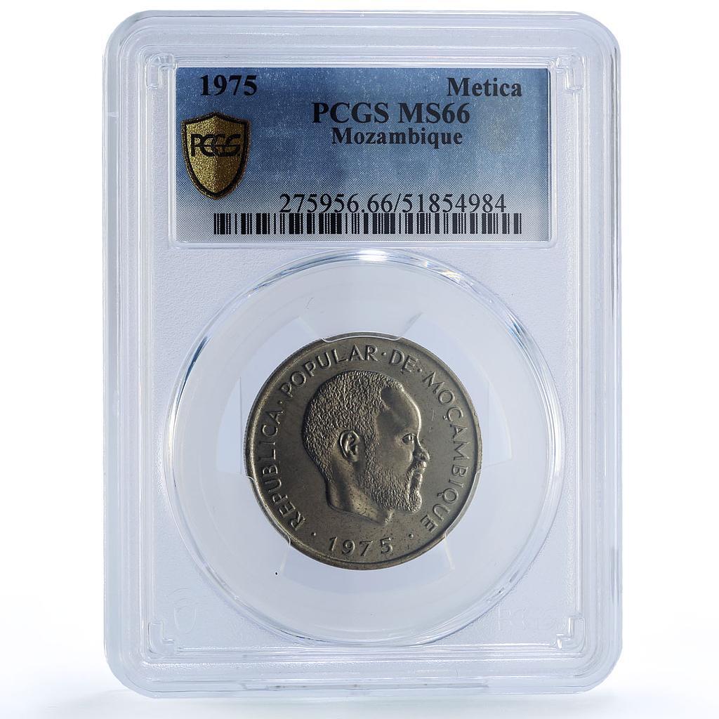 Mozambique 1 metical Republic Coinage Samora Machel MS66 PCGS CuNi coin  1975 | eBay