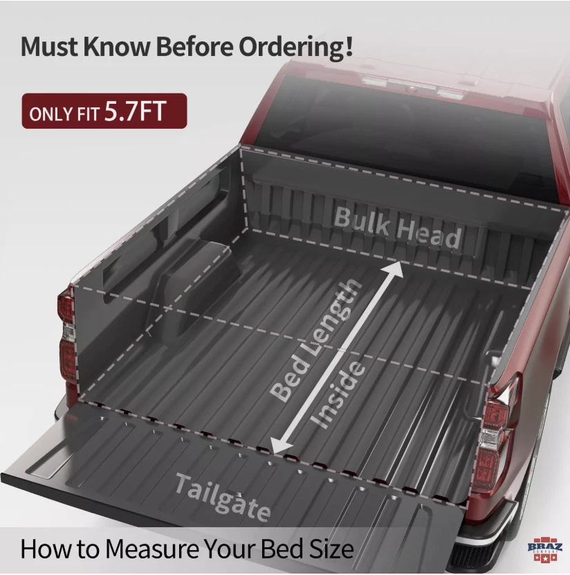 Laderaumabdeckung Für 2019-25 RAM 1500 5.7 FT (Roll Up) - Bild 3 von 4