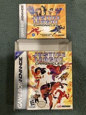 Justice League Chronicles GBA Box Manual Inserts ONLY NO GAME Nintendo 2003