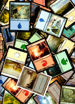   100 MAGIC: The Gathering STANDARDLÄNDER/BASIC LANDS Alle Farben zur Auswahl