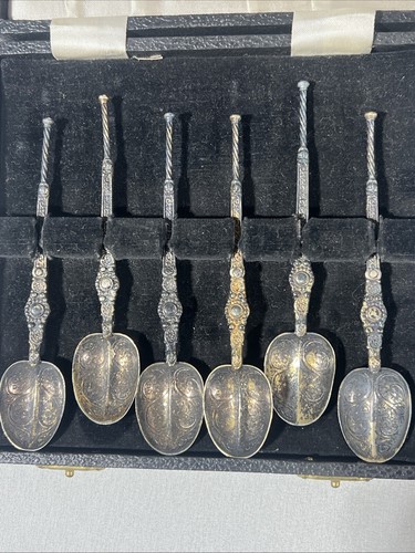 1953 Queen Elizabeth ll Coronation Anointing Spoons & Spoon Pin FREE SHIPPING - Picture 3 of 24