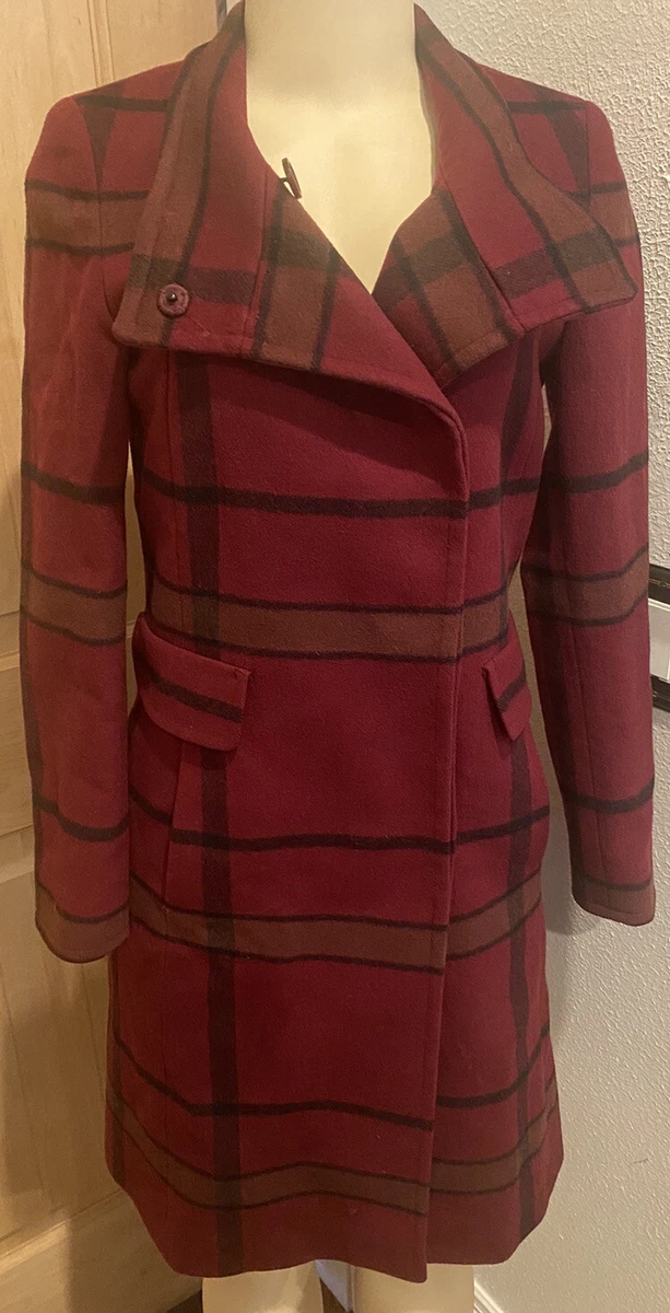 Cinzia rocca stand collar wool & hotsell cashmere coat