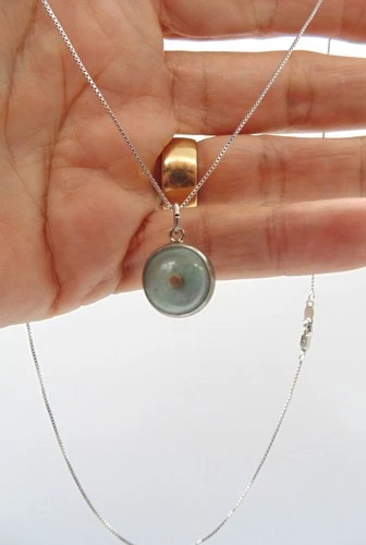Sterling Silver .925 MUSTARD SEED PENDANT NECKLACE Amulet of Faith Matthew 17:20