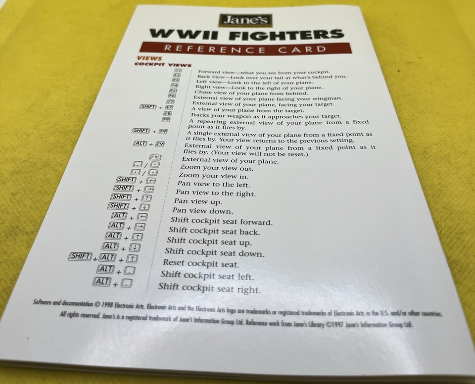 ️ Jane's Combat Simulations: WWII Fighters (Classics PC CD-ROM Game ...