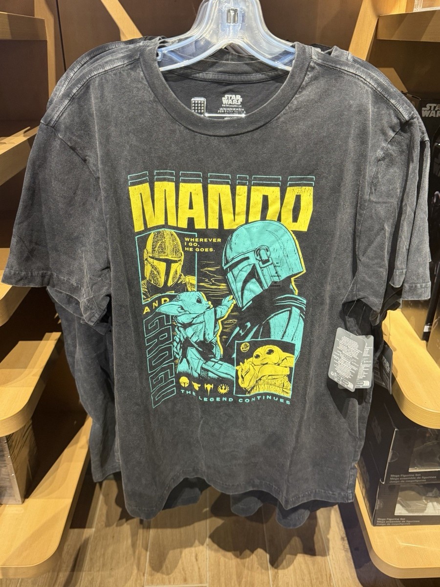 Disney Parks Star Wars The Mandalorian and Grogu Adult T-Shirt