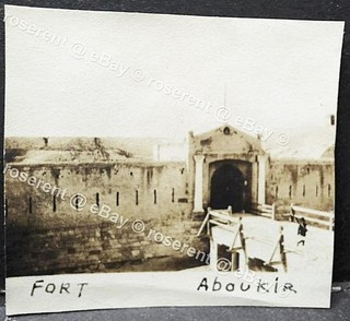 WW1 Egypt Aboukir Fort 6th Manchesters small photo 5 by 4cm