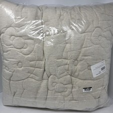 Pottery Barn Teen Hello Kitty Heritage Linen Cotton Quilt Twin NEW