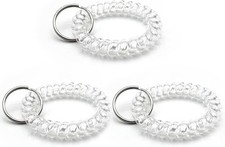 Spiral Coil Keychain, Anti-lost Key Chain Holder Lanyard Cord for Sauna Outdoor