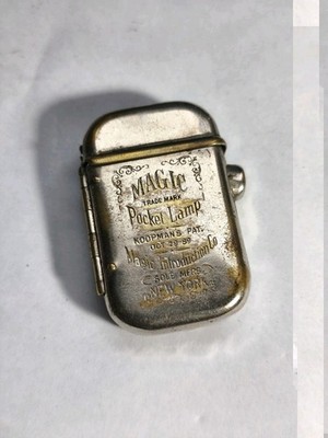 Koopmanns Magic Pocket Lamp Petrol Lighter Circa 1890
