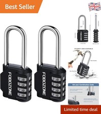 4-stelliges wasserdichtes Zahlen-Vorhängeschloss für Fitnessstudio Spinde & sichere Aufbewahrung im Freien
