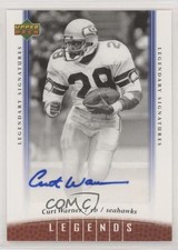 2006 UD Legends Legendary Signatures Curt Warner #84 Auto 3xy