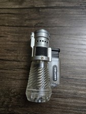 Vertigo Cyclone Triple Jet Torch Lighter Clear Tank