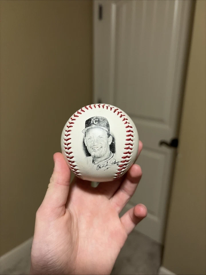 Béisbol automático George Brett. Bolígrafo Memorial Baseball firmado. Foto 2 de 4