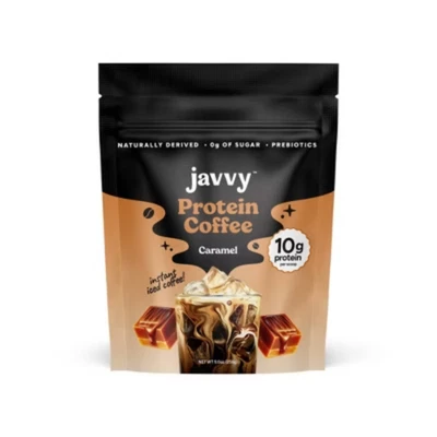 Javvy Caramel Protein Instant Coffee - 9oz