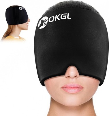 OKGL Cold Therapy Ice Head Wrap Migraine Headache Stress Relief Puffy Eyes Pack