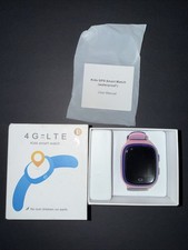 Kids 4G LTE GPS Smart Watch Pink Purple