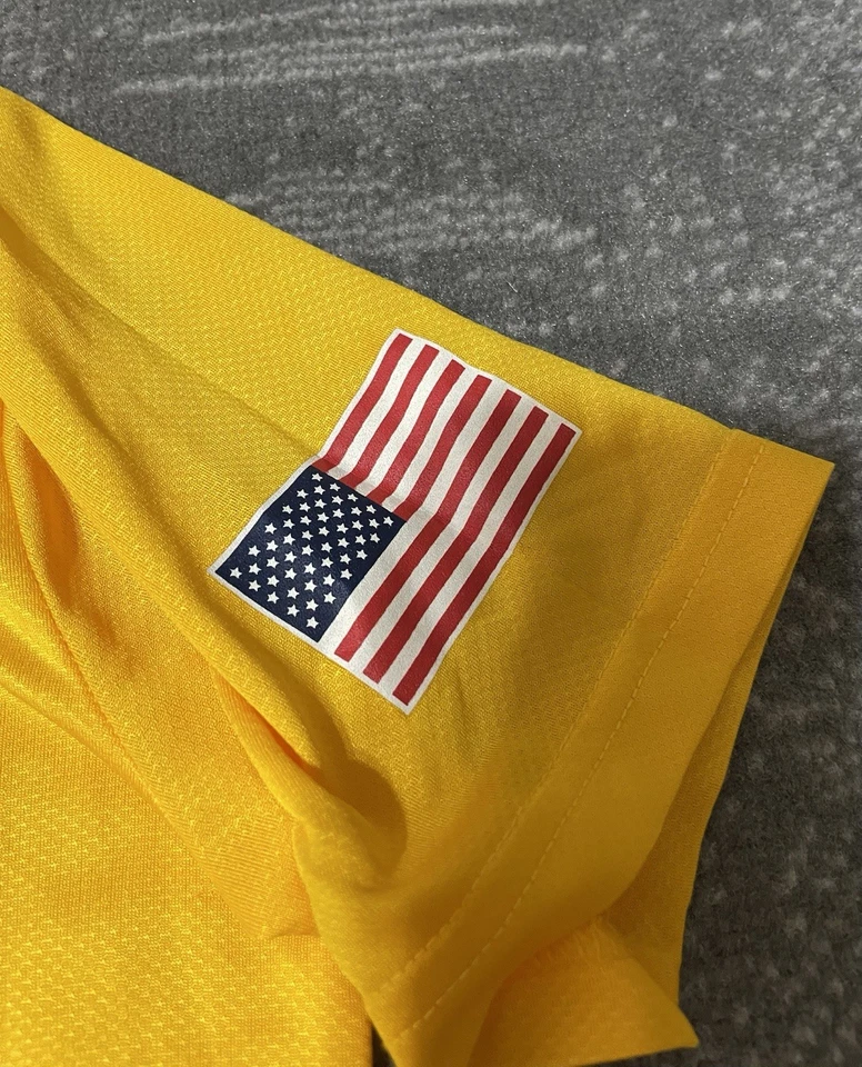 Nike MLB Pittsburg Pirates Kids Boys Yellow Activewear Short Sleeve T Shirt M - Image 4 of 4