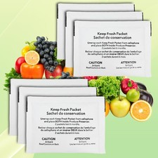 6 Packets W10346771A Refrigerator Produce Preserver Refills; Saver...