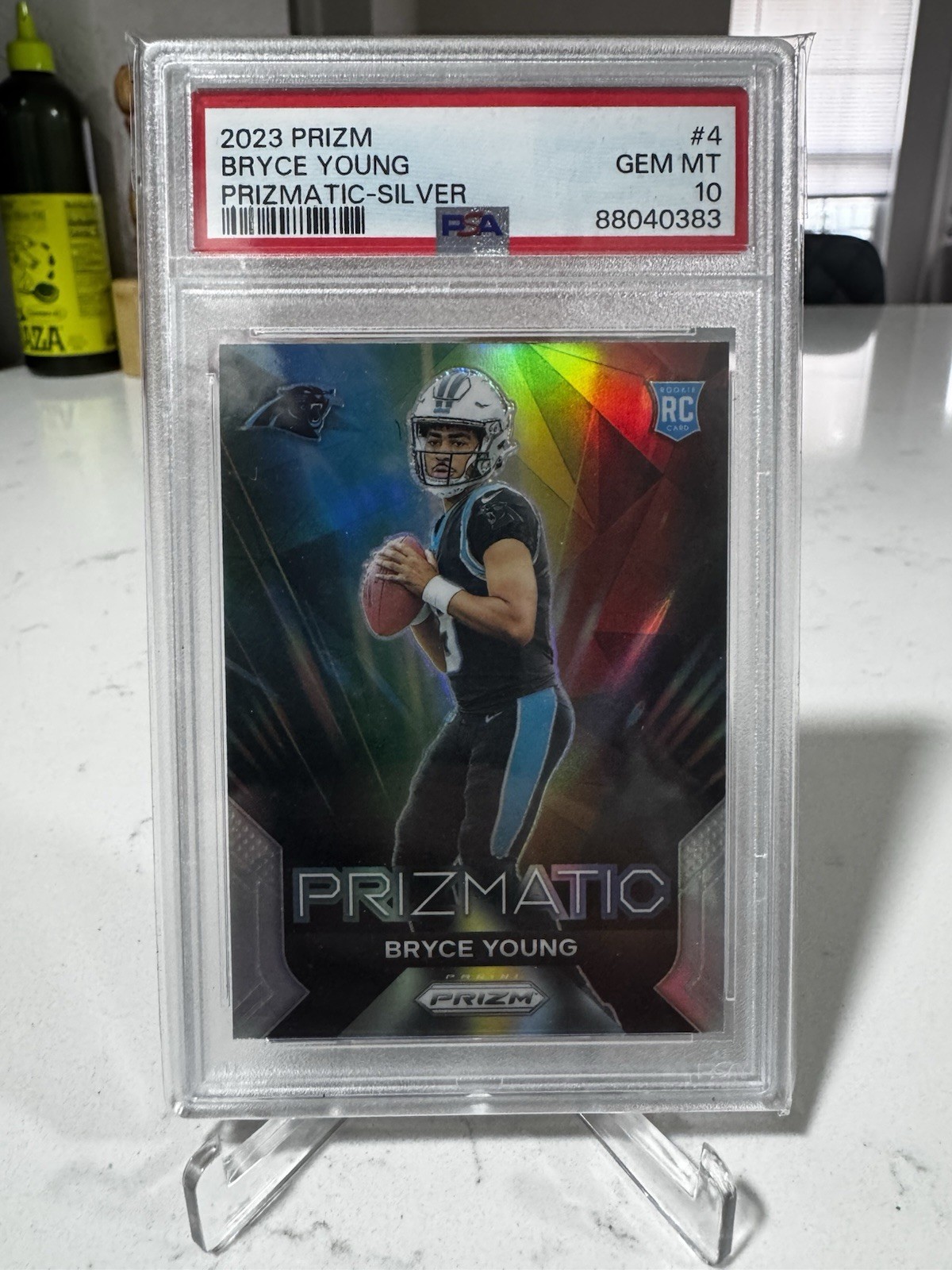 Bryce Young Panini Prizm Prizmatic #4 Silver