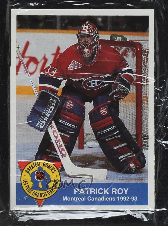 1993-94 High Liner Greatest Goalies Full Panel Patrick Roy #1 HOF 19ql
