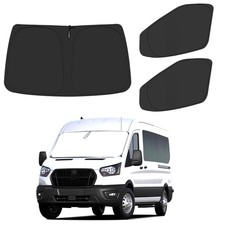 Front Windshield   Side Window Sun Shade for 2015-2024 Fo-rd Transit Van High an