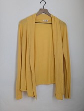 moth anthropologie cardigan Buttons Sz L Open Yellow Fall