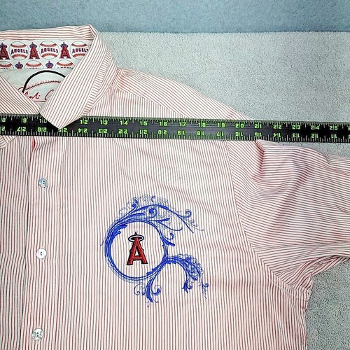 Robert Graham Shirt Men's XL/TG Los Angeles Angels MLB Baseball Long Sleeve - Picture 7 of 20