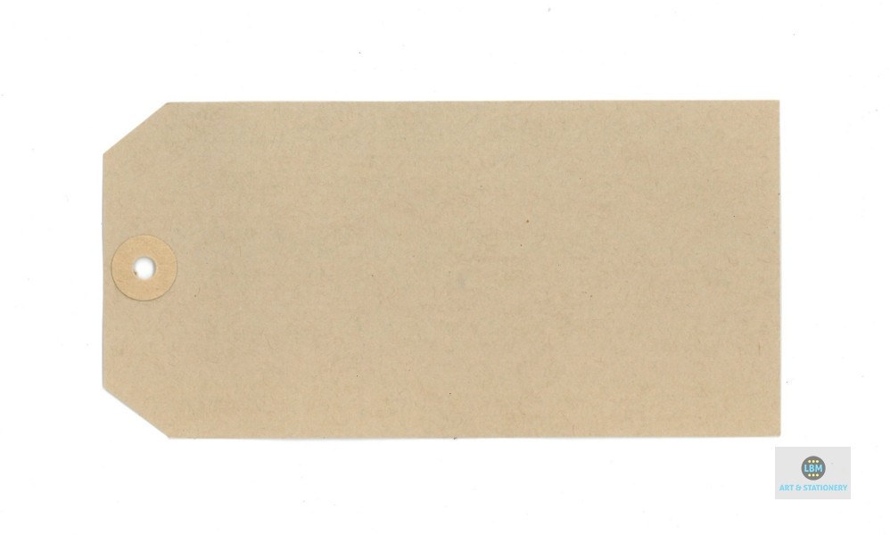 Fisher Clark Unstrung Tags - 146x73mm - Buff - Box 1000