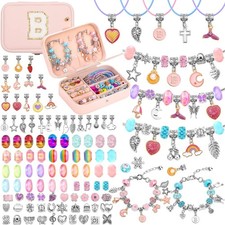 Charm Bracelet Making Kit with Jewelry Charm Beads for Jewelry Making DIY Bra...