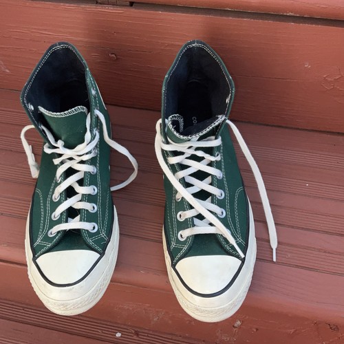All Star Chuck Taylor Hightop Green Sneakers Size Men’s 9 Women’s 11.5 - Picture 5 of 8
