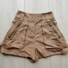 Coach Paper Bag Cargo Pocket High Rise Shorts Size 2