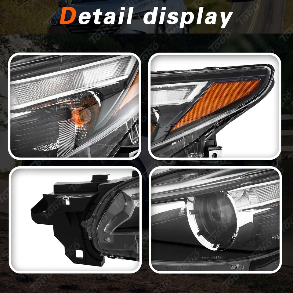 LED Headlight Headlamp For Mazda CX-9 CX9 2016-2022 W/Bulb W/O AFS Driver LH - Image 2 of 4