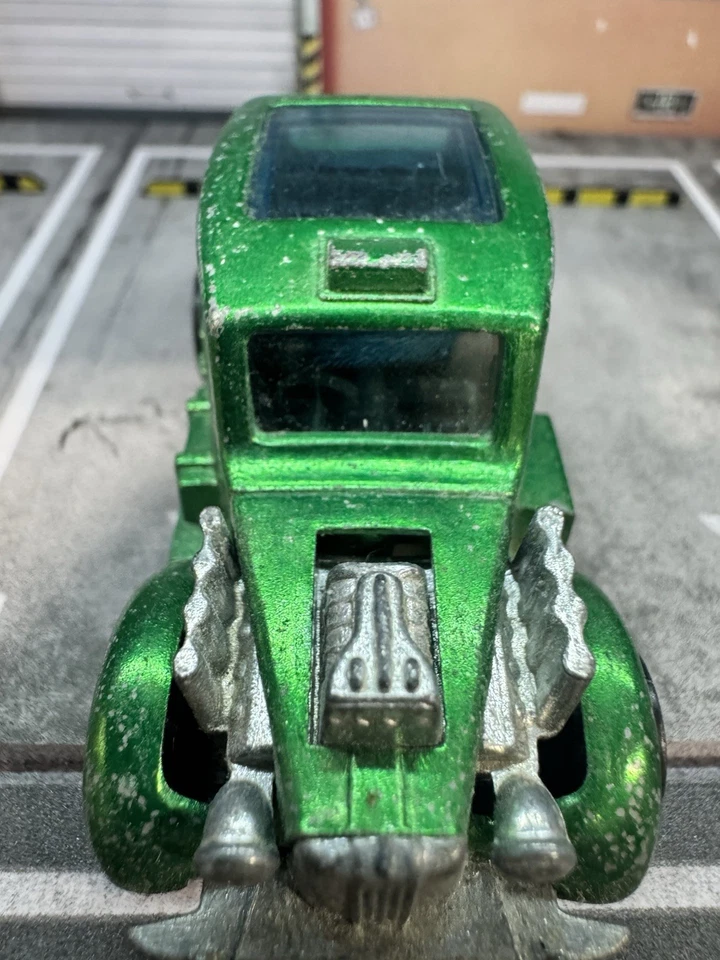 Hot Wheels Redline 1971 Cockney Cab verde versión HK buen estado Foto 3 de 4
