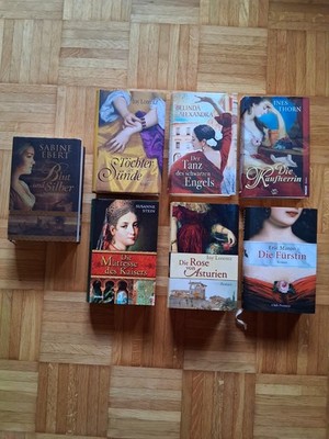 BUCHPAKET   HISTORISCHE ROMANE  7 Bücher Thorn Maron Stein Alexandra Ebert + HC
