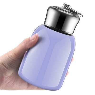 Mifoci 1 Pcs 10oz Mini Water Bottles Stainless Steel Slim 10 Ounces, Lavender 