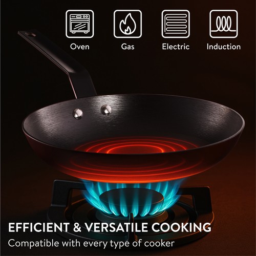 Sarten Hierro Fundido con Nitrógeno - Cast Iron Skillet Curado de 25 cm - Imagen 7 de 8