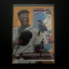 2022 Panini Donruss Diamond Kings Holo Orange Ronald Acuna Jr Atlanta Braves