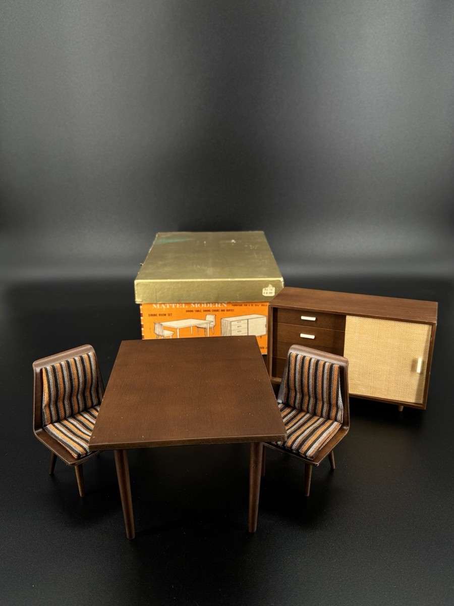 Mattel Modern Dining Room Set, #815, Mid Century 1958, Japan