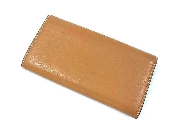 Cartera larga Cartier C de Cartier para mujer de cuero marrón plegable Foto 2 de 4