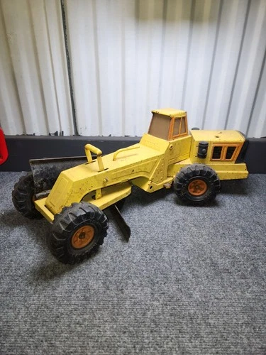 Vintage Tonka truck Mighty Turbo Diesel Steel Road Grader Toy Truck Needs Tlc