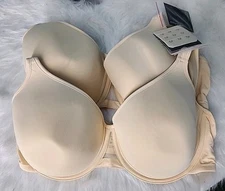 2 UNDEROUTFIT Ultimate Coverage Bra Underwire Adjustable Straps 38D Sand