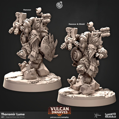 Dwarf Artificer Player | Dungeons and Dragons D&D 28-32mm Tabletop Miniatures