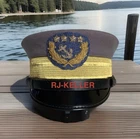 New ListingUS American Civil War Confederate CSN Navy Admiral Visor Hat Cap (Custom Order)