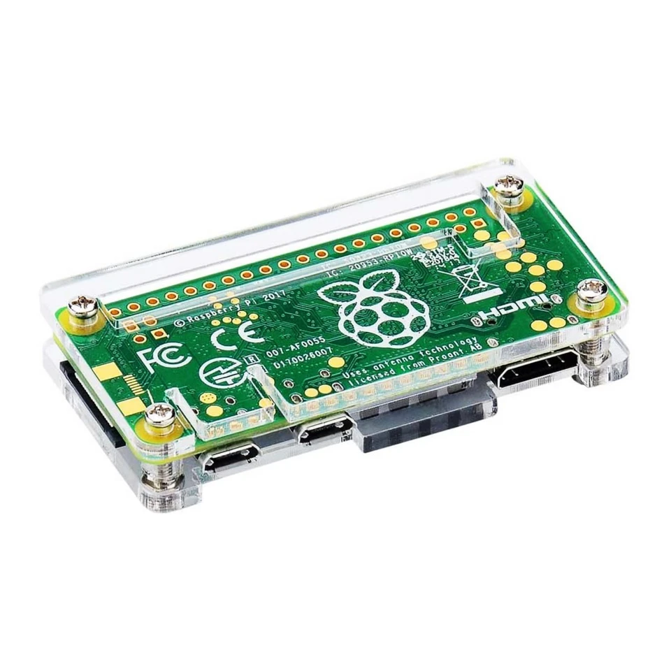 Kit de funda Raspberry Pi Zero - Disipador de calor, HDMI, OTG, interruptor de alimentación, transparente Foto 4 de 4