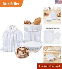 Eco-Friendly Reusable Bread Bags with TPU Lining - Perfect for Sourdough Lovers