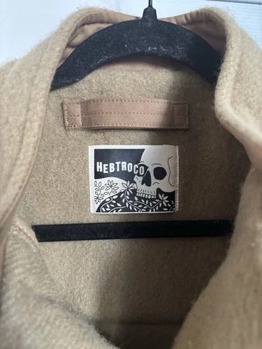 HebTroCo Chopped Duffle Coat Camel English Wool Toggle Short Field Coat L image 9